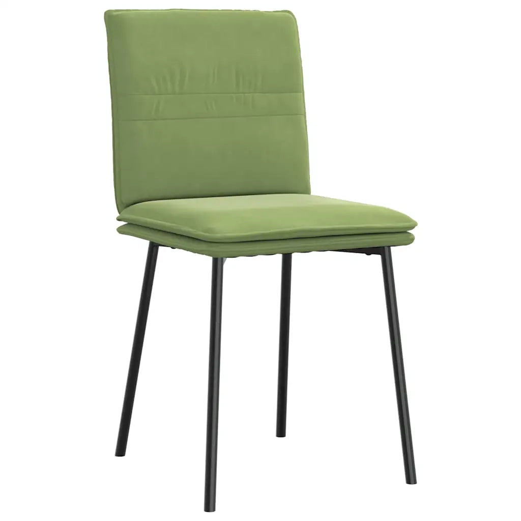 Sedie da Pranzo Girevoli 6 pz Verde Chiaro in Velluto 3315617
