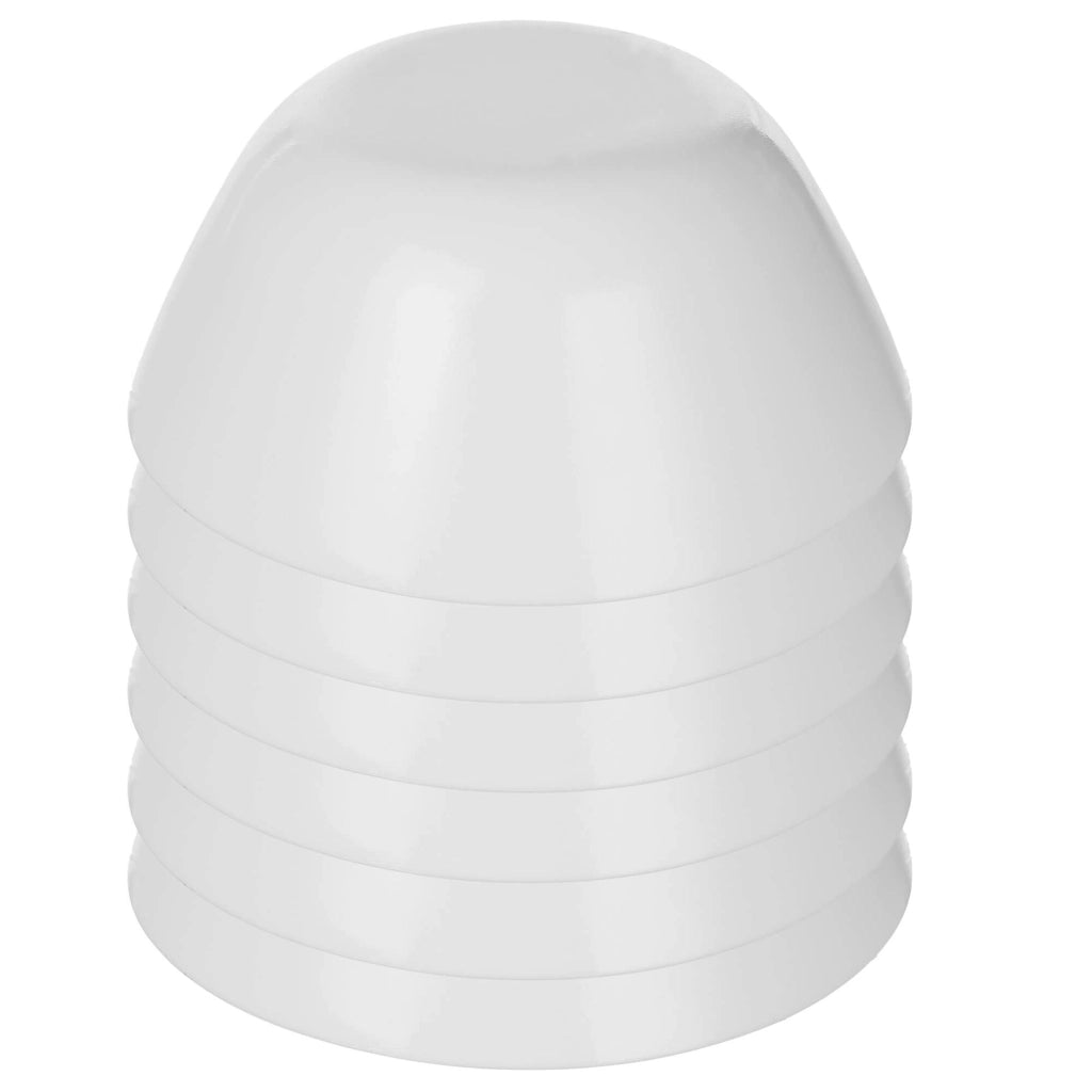 Set di 6 ciotole in vetro KADAX da 18 cm per insalata, zuppa e snack, colore bianco.