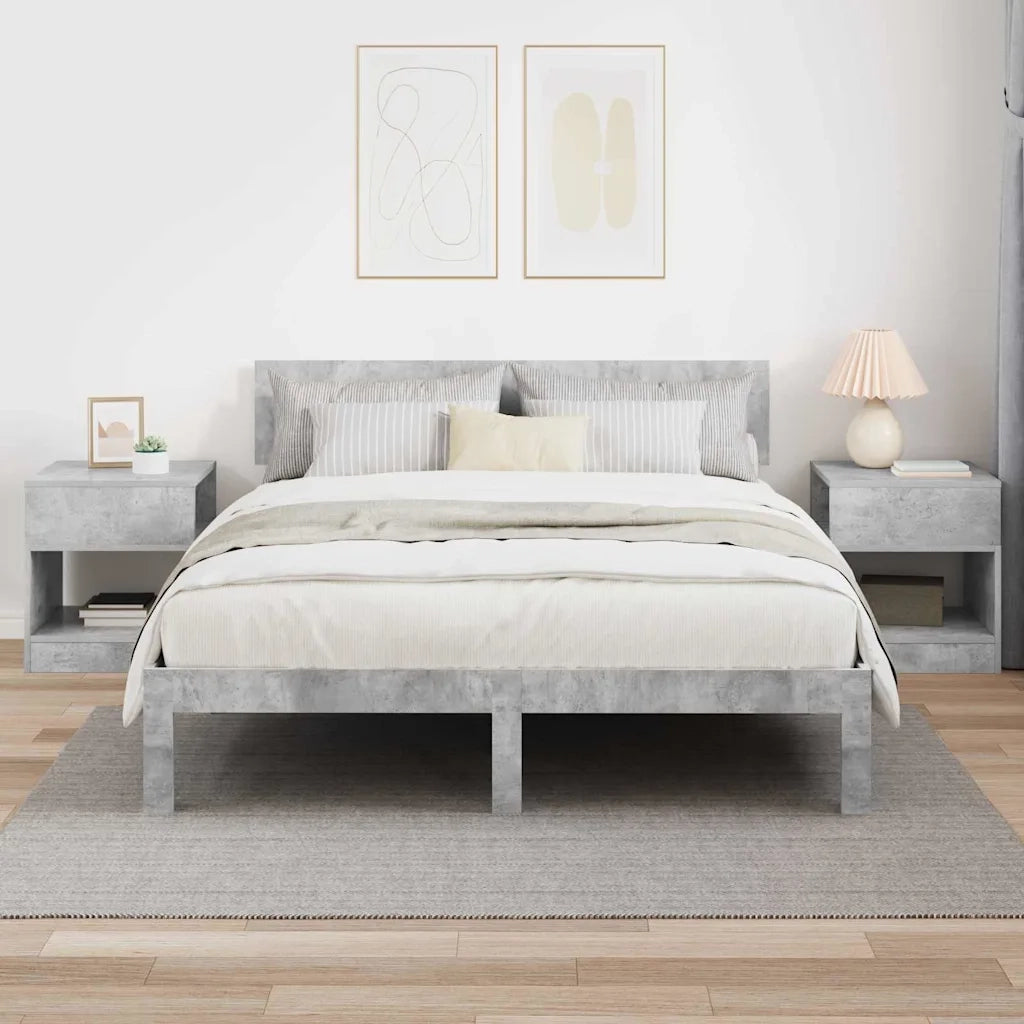 Tavolino 2 pcs Grigio cemento 40,5 x 40 x 45 cm 890919