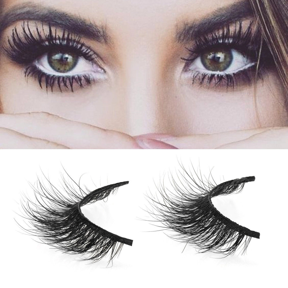 Trade Shop - Ciglia Finte 3d Handmade Naturali Eyemix Professionali Donna Bellezza Nere -