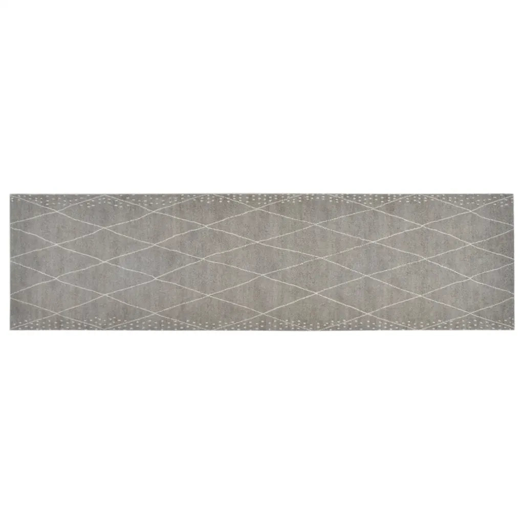 Tappeto da Cucina Lavabile Rombi 45x150 cm Velluto 136564