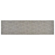 Tappeto da Cucina Lavabile Rombi 45x150 cm Velluto 136564