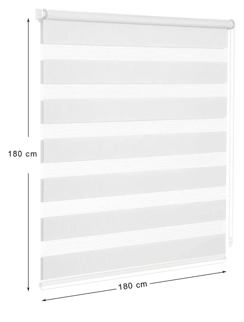 Tenda a Rullo 180x180 Cm Finestra Porta Interno Casa Ufficio Kit Montaggio Parete Telaio No Fori Nero
