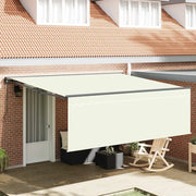 vidaXL Tenda Retrattile Crema 400 × 300 cm Tessuto