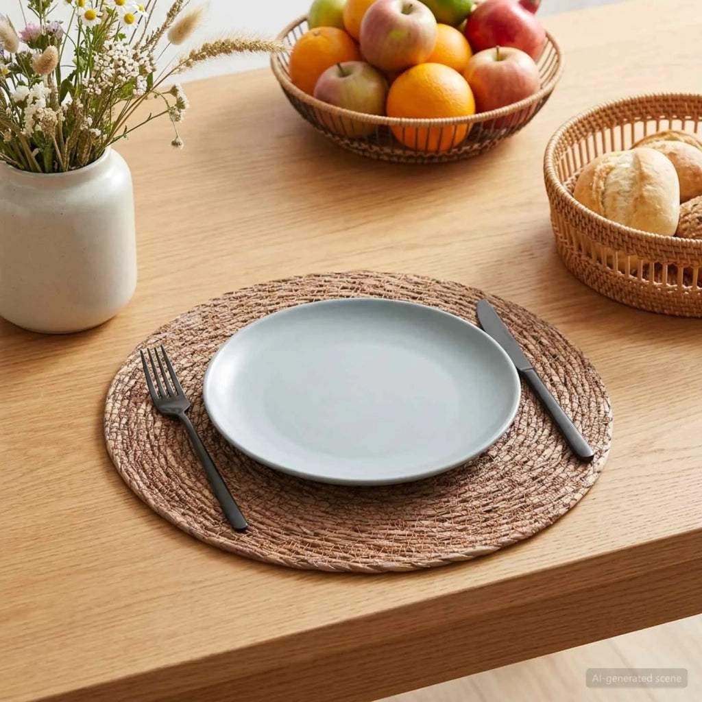Tovagliette in erba di mare 4 pz Marrone 100% Erba marina 42012324