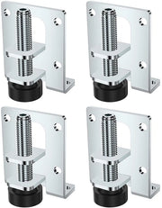 Supporti per mobili in acciaio inox, set di 4, con copri supporti, per mobili pesanti 

Modello: Stelpoten Heavy-Duty 
Codice: 
Materiali: Acciaio inox 
Caratteristiche: 
- Koudgewalst Staal 
- Verstelbaar 
- Beschermkappen