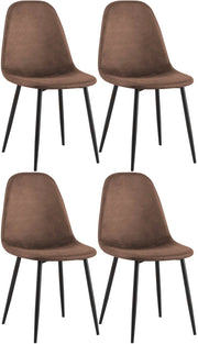 Set di 4 sedie per sala da pranzo Napier in ecopelle 1