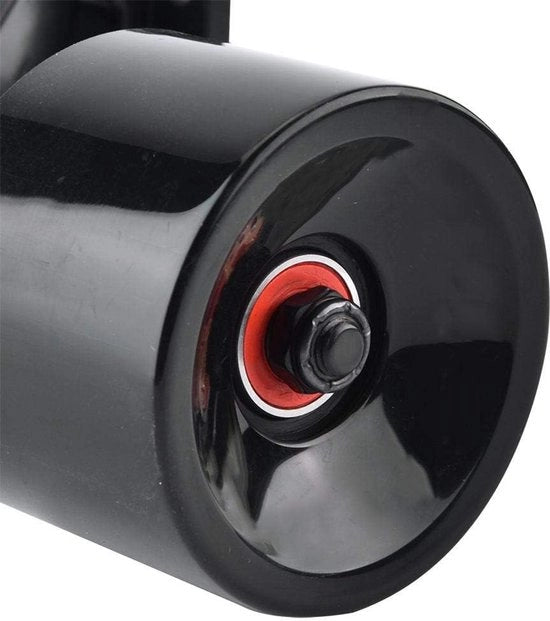 Combinazione di 2 pezzi/set di ruote per longboard skateboard da 10,24 pollici con piastra di sollevamento ruota - piastra di rotazione - accessori di hardware