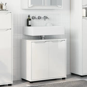 Mobile per lavabo da bagno Bianco Lucido 60 x 30 x 60 cm