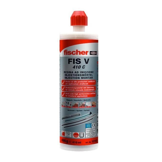Fischer 521431 FIS V 410 C Ancorante Chimico Resina Vinilestere Ibrida a Iniezione Calcestruzzo Fessurato 410 ml