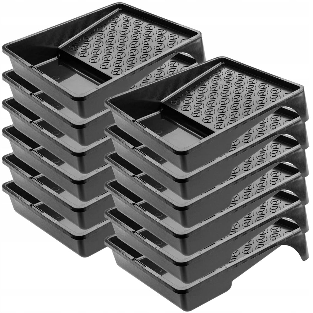 Vassoio per pittura grande KADAX 255x330 mm per set di rulli per pittura, nero, 12 pezzi