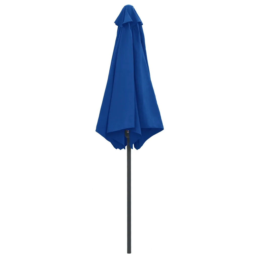 Ombrellone da Giardino con Palo in Alluminio 270x246 cm Azzurro 47351