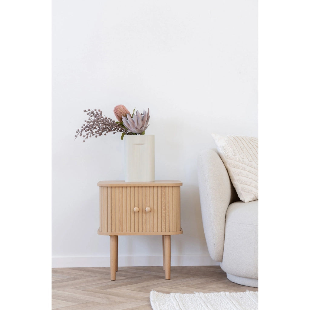 Comodino Nikko, Marrone, MDF, 45x40x50,5 cm