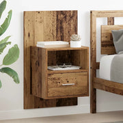 Armadio da Notte 2 pcs Legno vecchio 50 x 32.5 x 80cm 880495