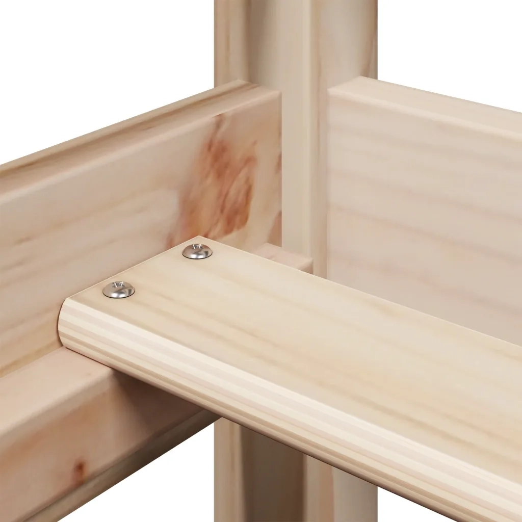 Letto singolo | Letto per adulti | Dormeuse con Tetto 80x200 cm in Legno Massello di Pino