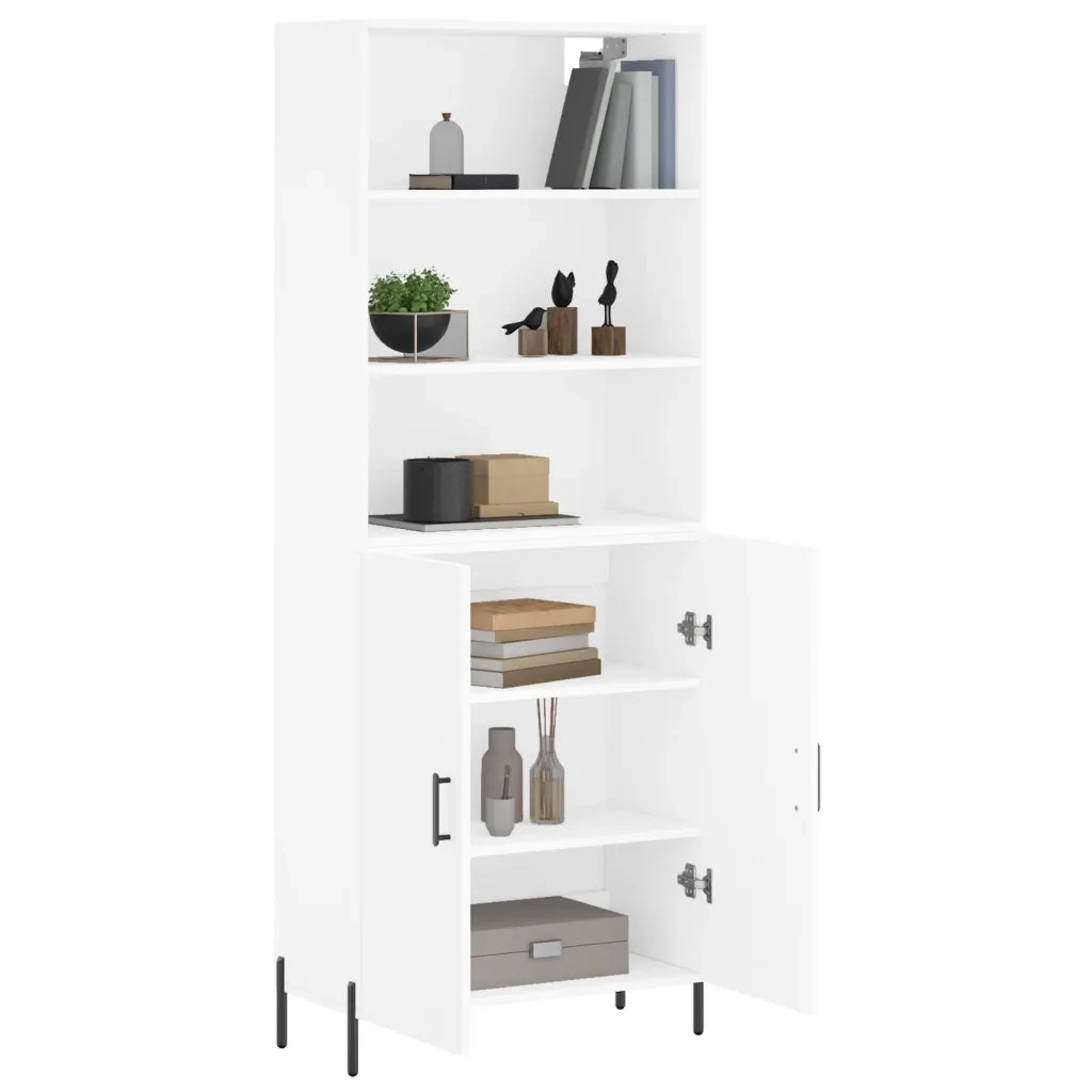 Credenza Bianca 69,5x34x180 cm in Legno Multistratocod mxl 77572