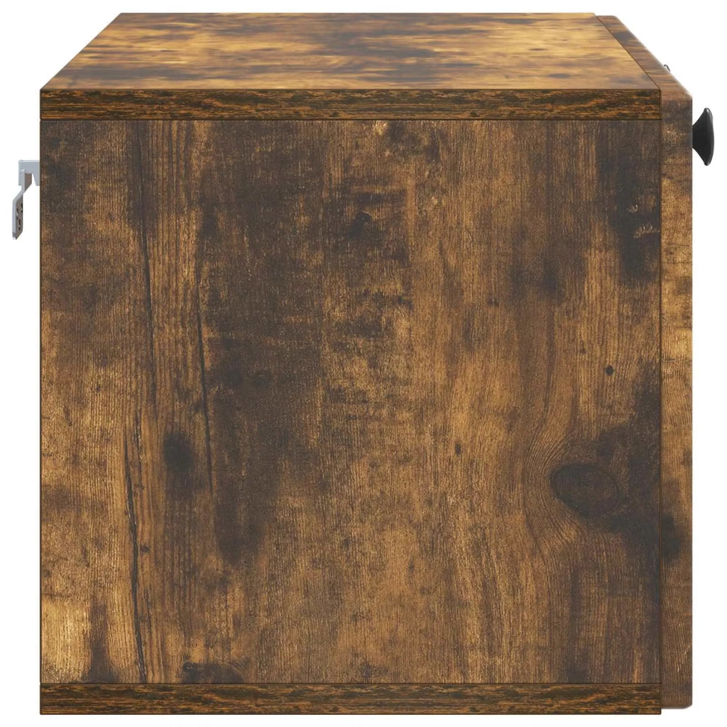 Mobile Porta TV da Muro Rovere Fumo 78,5 x 31 x 30 cm 898040