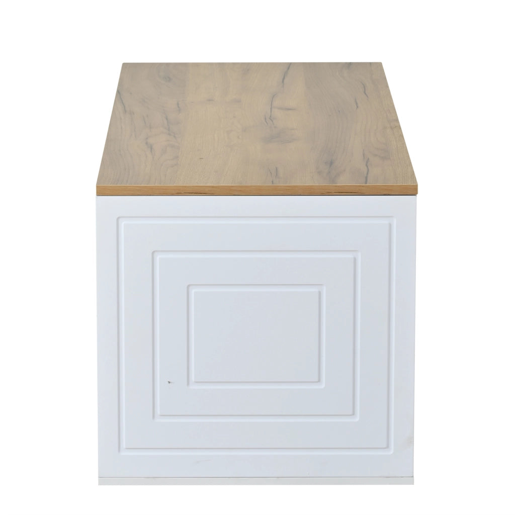 Tavolino da Salotto Regolabile in Altezza con 2 Ante ¨C MINIMAL ¨C Design Moderno, 95x46x45 cm