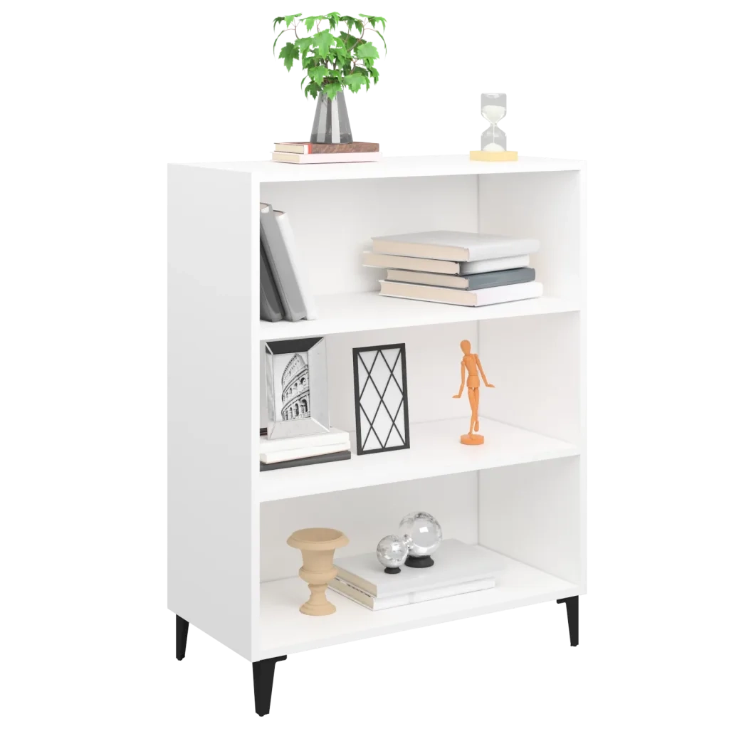 Credenza Bianca 69,5x32,5x90 cm in Legno Multistrato 812249