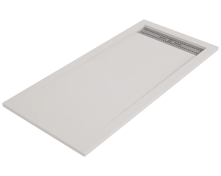 Piatto doccia BIDAI 90x180 cm Sabbia griglia in acciaio
