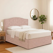Bebington, Letto Matrimoniale Sfoderabile Made in Italy, Rosa