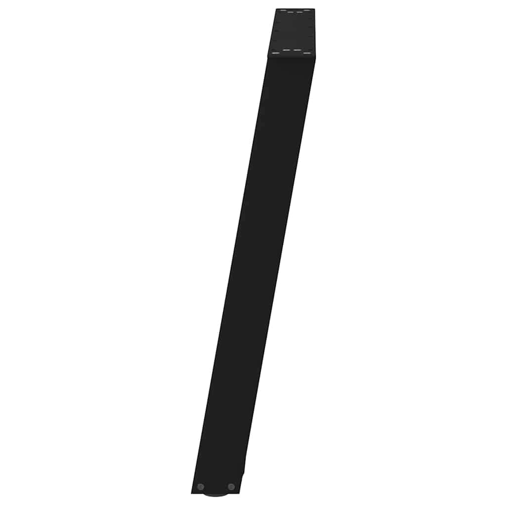 Set di 2 gambe per tavolo da pranzo a forma di U 70 x 72 cm design moderno e solido con stabilità regolabile acciaio nero 02_0057072
