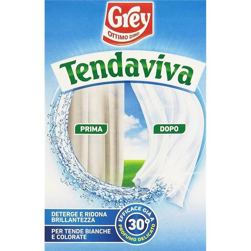 GREY TENDAVIVA DETERGENTE SPECIFICO TENDE BIANCHE E COLORATE 500GR