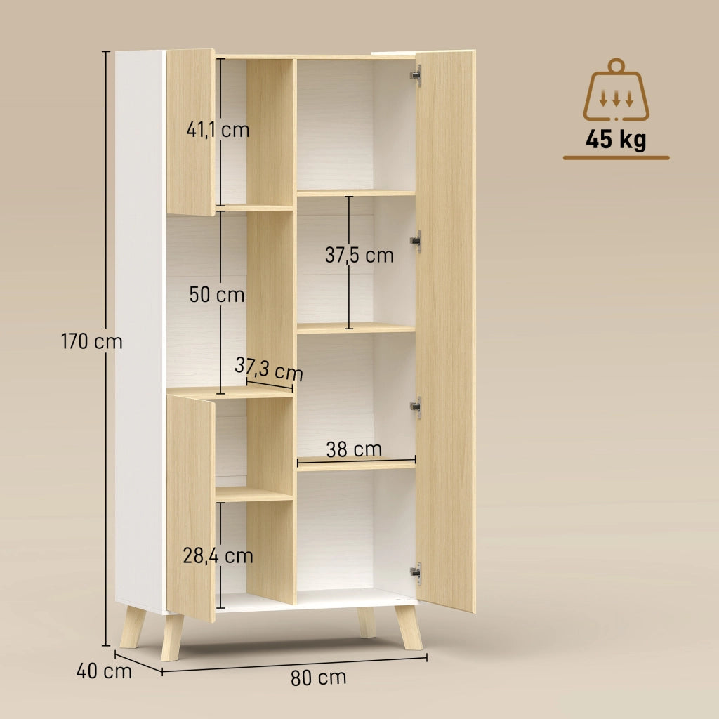 Armadio da Cucina ¨C zephmum ¨C Legno Naturale 170 cm