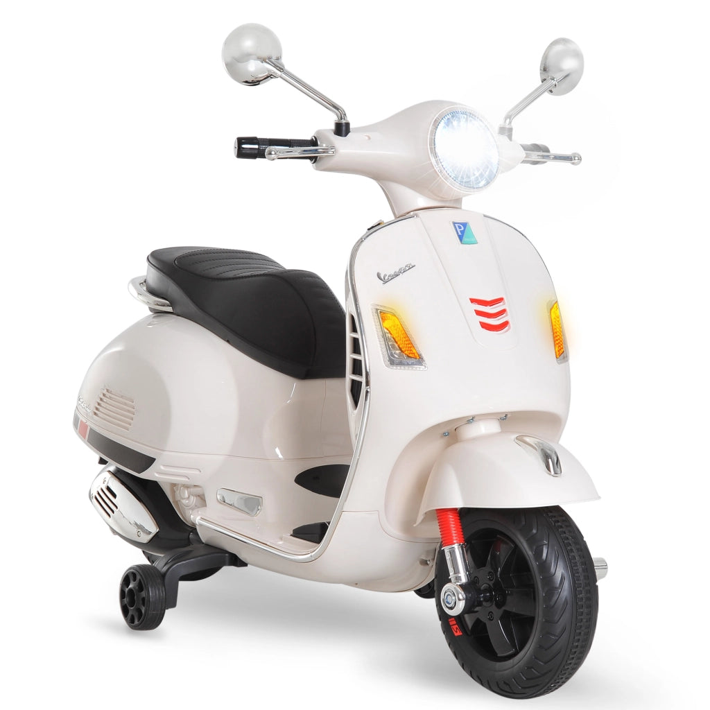 Scooter Elettrico Vespa per Bambini ¨C zephmum ¨C Bianco 102x51x76 cm