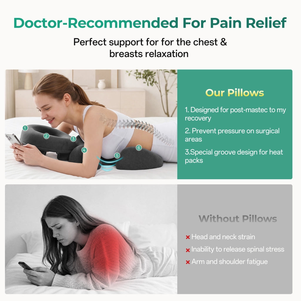 Cuscino di supporto per massaggi ¨C Minimal ¨C adatto a benessere e sonno post operatorio