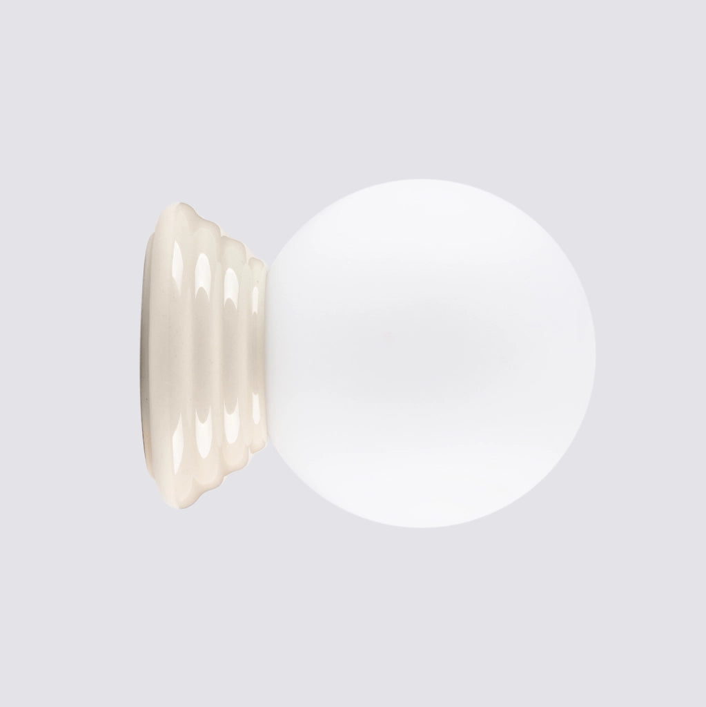 Applique bagno ALBANO Pure Lume beige sfera opale G9 IP44