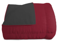 Trapunta Invernale 1 Piazza e Mezzo Doubleface 300gr Bordeaux/Grigio Scuro
