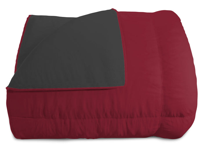 Trapunta Invernale 1 Piazza e Mezzo Doubleface 300gr Bordeaux/Grigio Scuro
