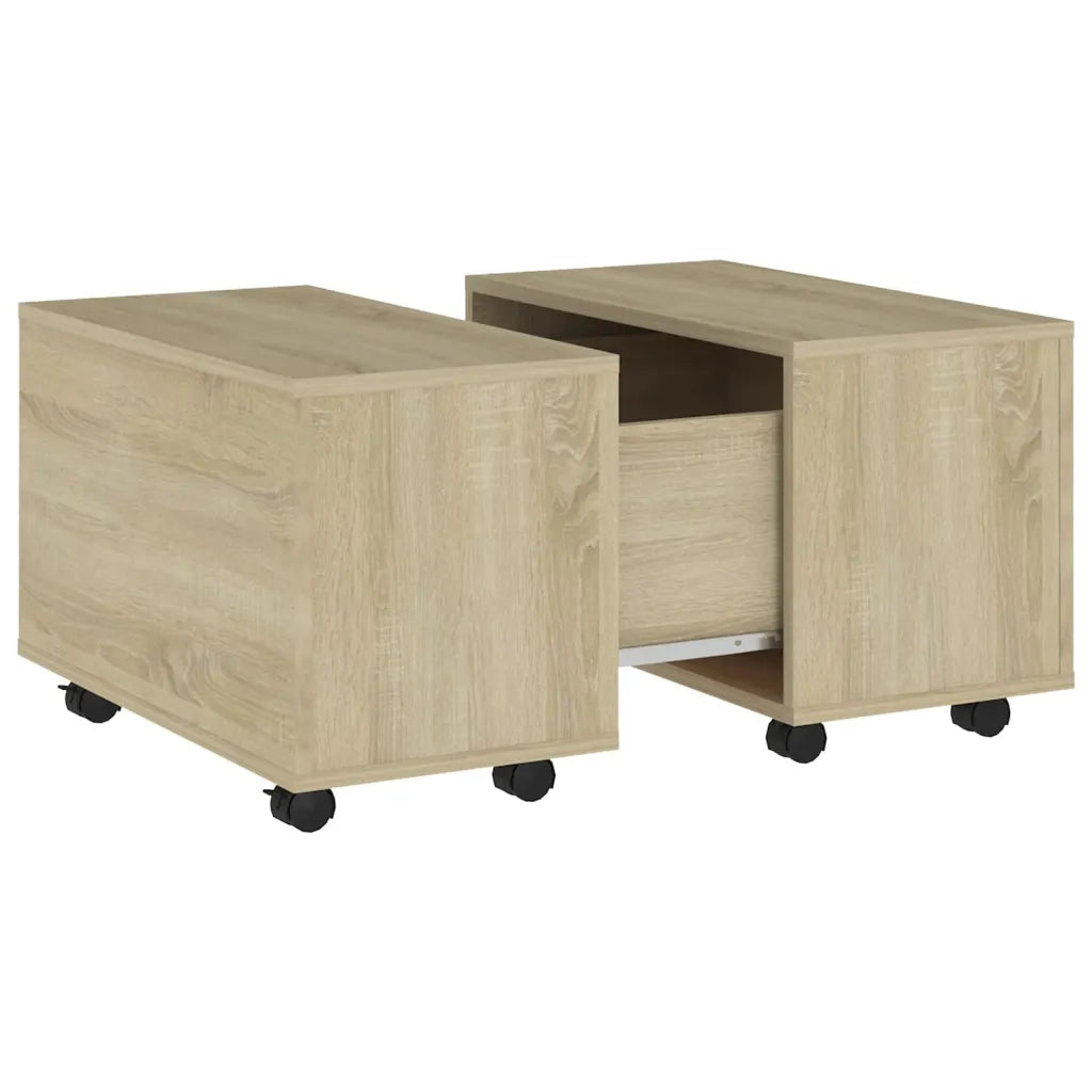 Tavolino da Salotto-Tavolino da soggiorno-Tavolo Rovere Sonoma 60x60x38 cm Legno Multistrato