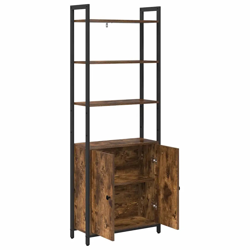 Armadio per Libri Rovere fumé 60 x 24 x 161 cm 883858