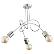 Lampadario Alfa Tango cromato 3 luci E27 60W IP20 41cm
