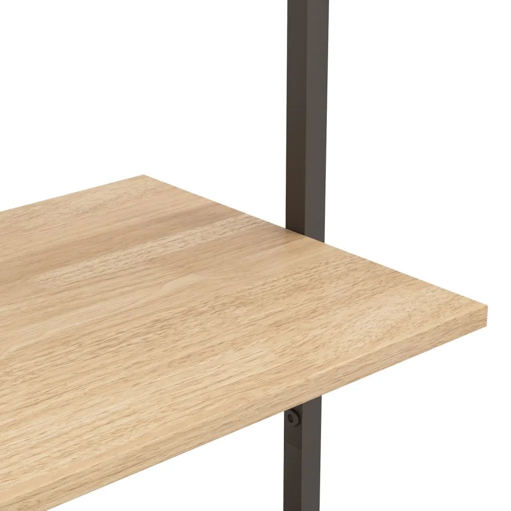 Scaffale Pendente 5 Ripiani Marrone Chiaro e Nero 64x35x185 cm CFW3655512