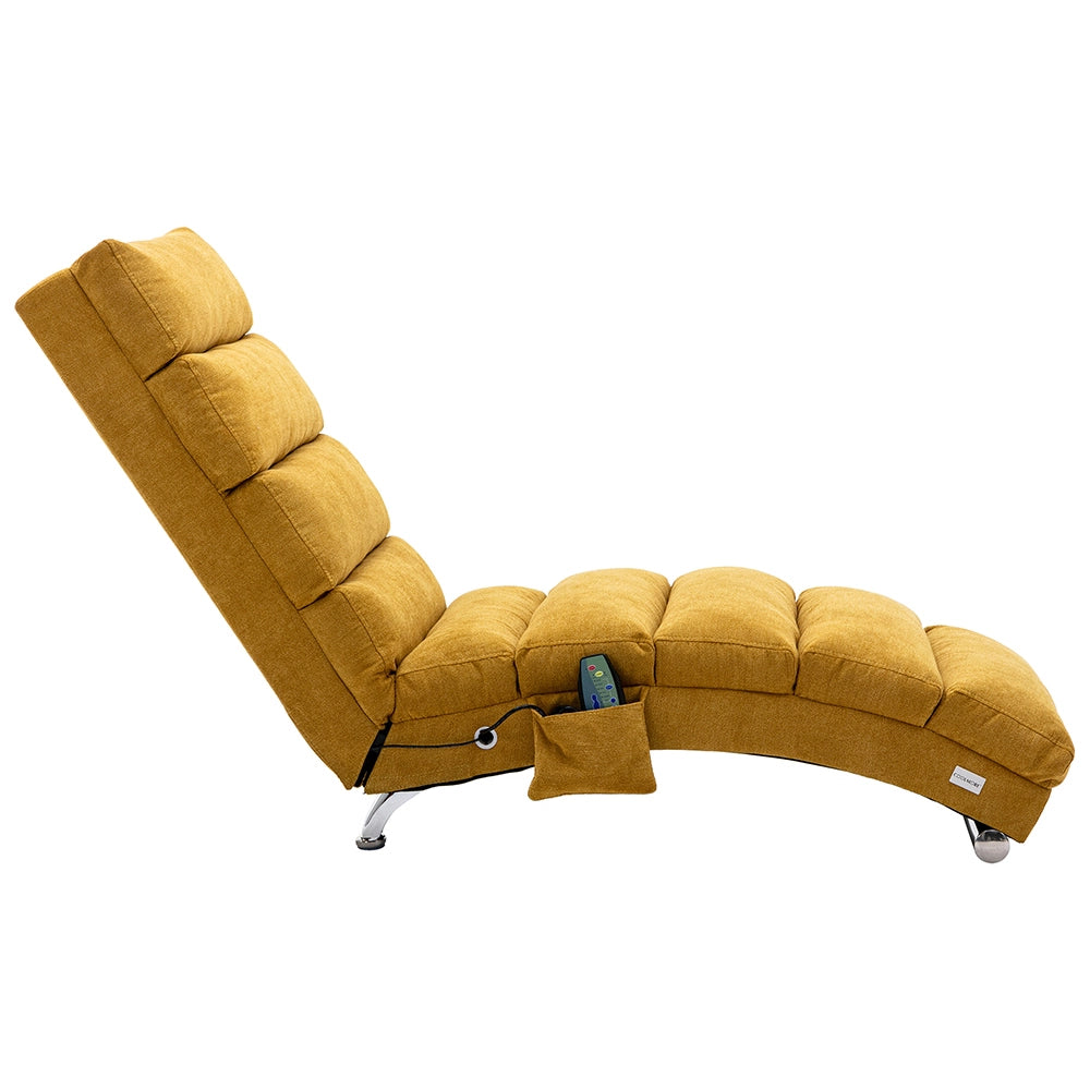 Poltrona Massaggio - Xylo - 90??85??110 cm - 5 Modalit?? Giallo Senape