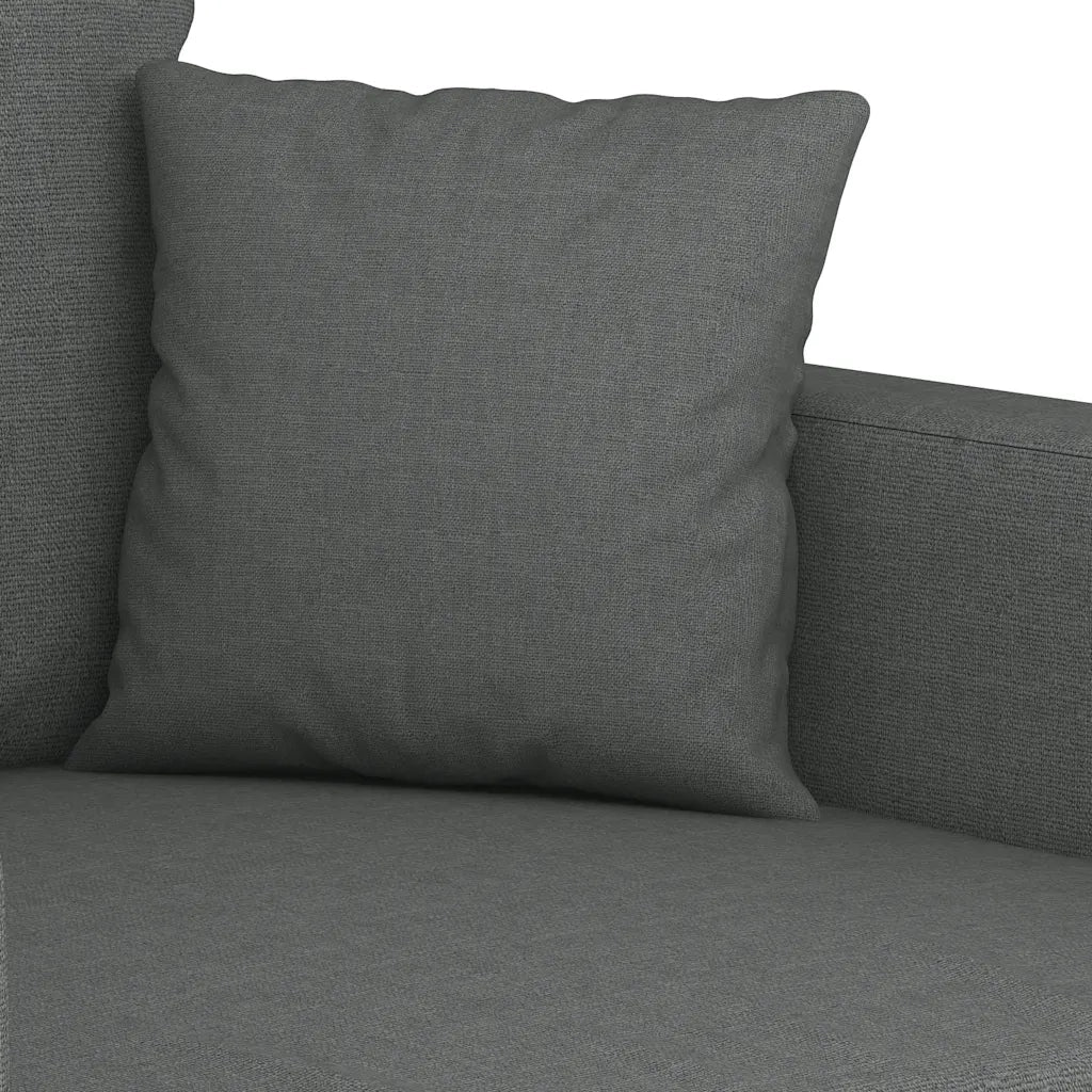 Divano a 2 Posti Grigio Scuro 120 cm in Tessuto 359260
