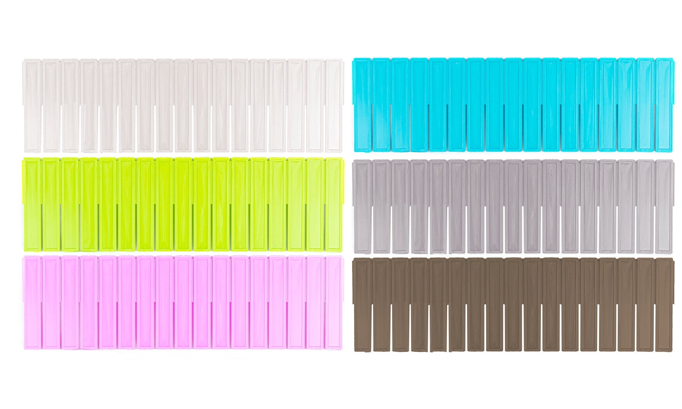 Set 2 Divisori Organizer 130x435mm Componibili per Cassetti in Plastica Verde