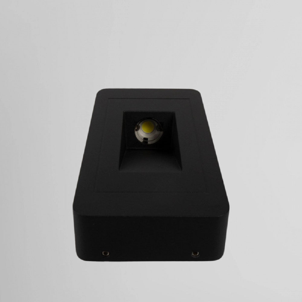 Trade Shop - Segnapasso Da Esterno Faretto 12 Watt Ip65 Nero Luce Calda Fredda Naturale Es62 -