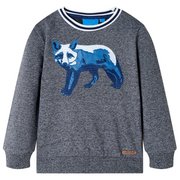 Felpa per Bambini Blu Marino MÃ©lange 104cod mxl 108494