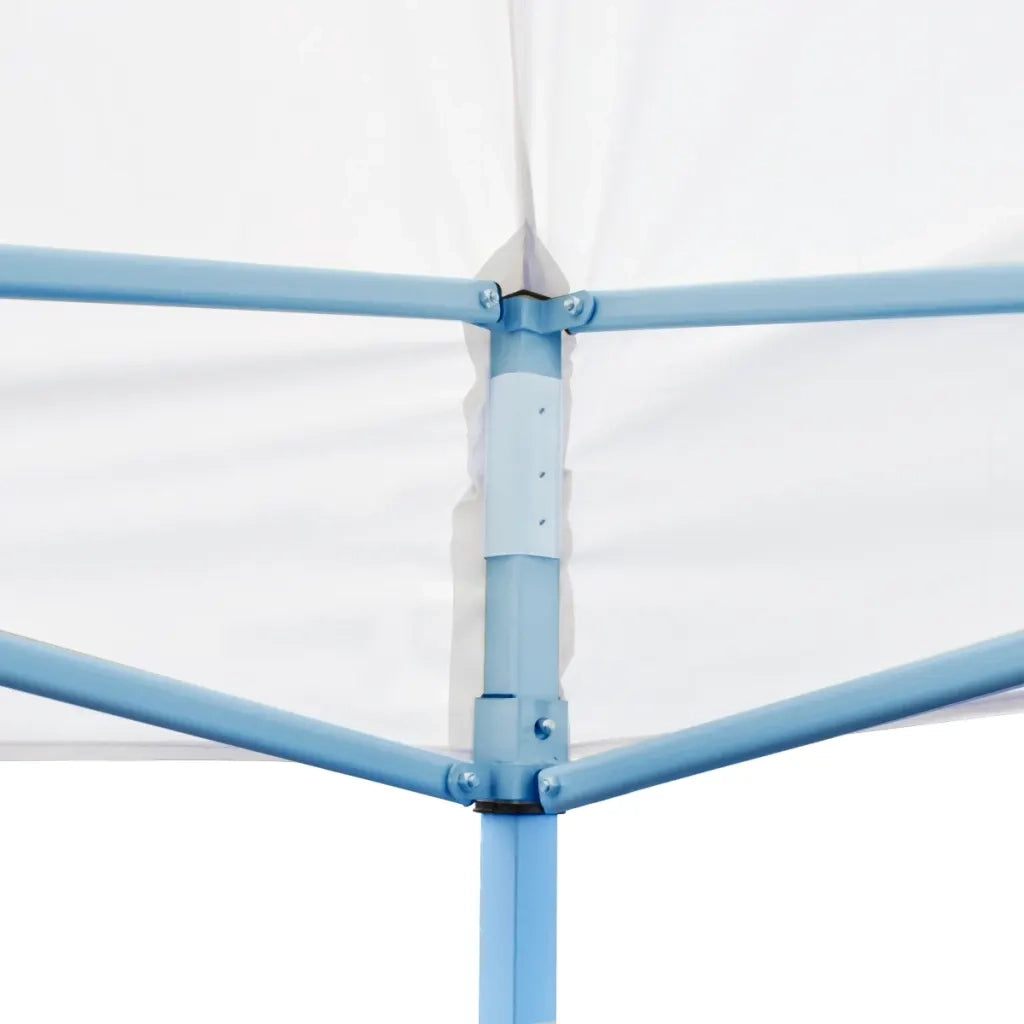 Tenda Pieghevole Pop-Up con Pareti Laterali-Tenda Gazebo 3x6m Acciaio Bianco