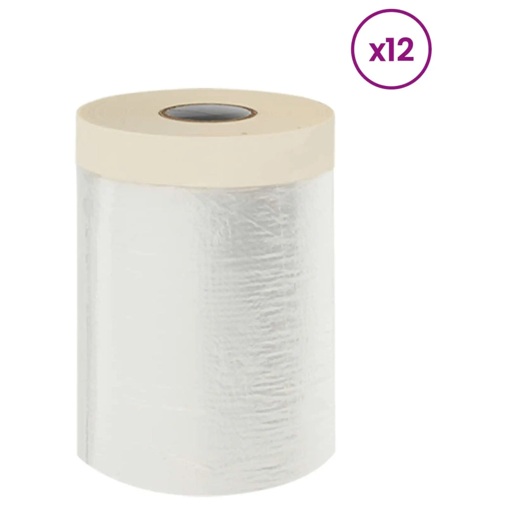 Telo per Polvere con Nastro Adesivo 12 pz 55 x 3300 cm HDPE CFW6842191