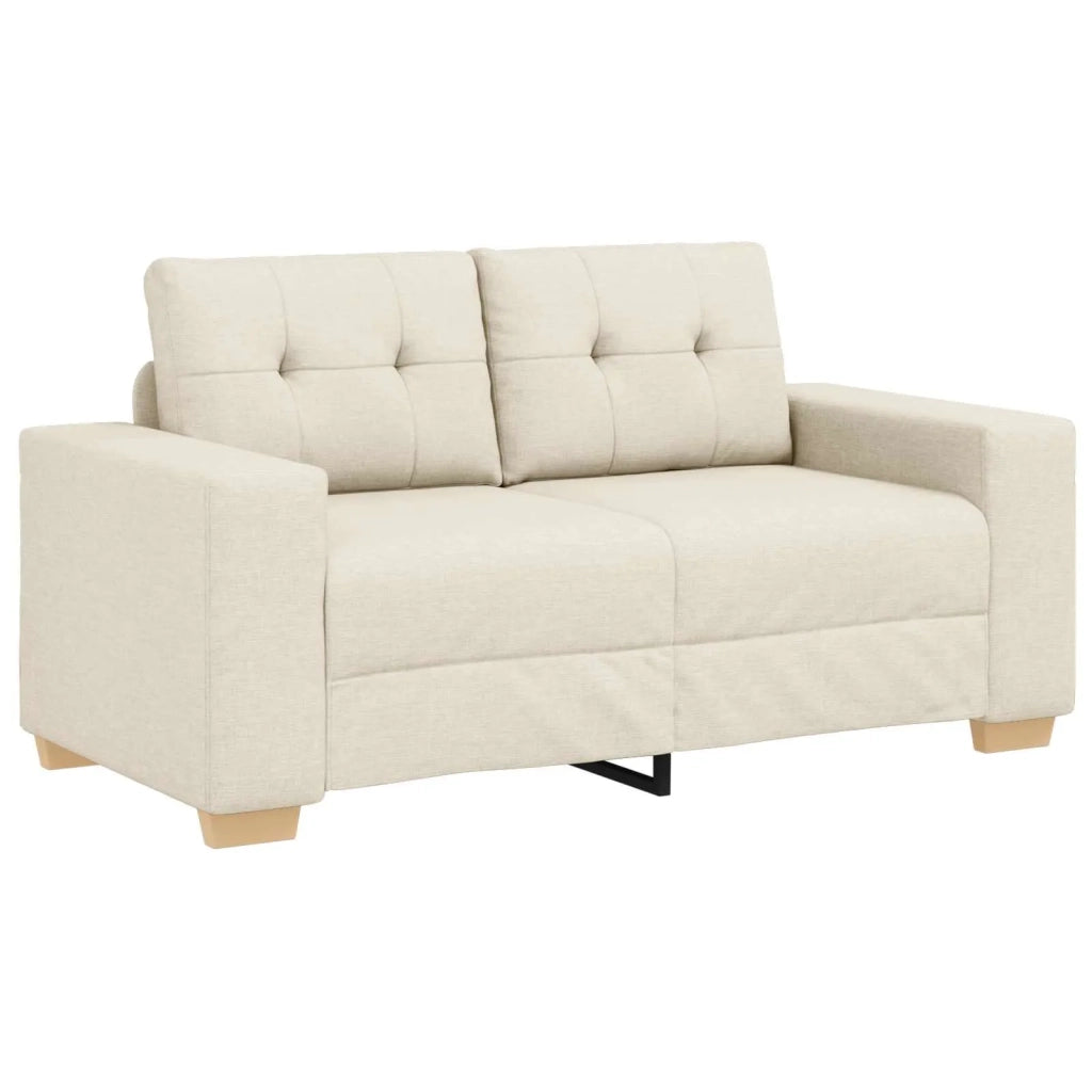 Divano 2 pcs Beige 221 x 80 x 80 cm Tessuto misto lino 3324687