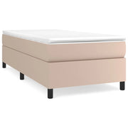 Letto singolo | Letto per adulti | Struttura Letto a Rete a Molle Cappuccino 100x200 cm in Similpelle