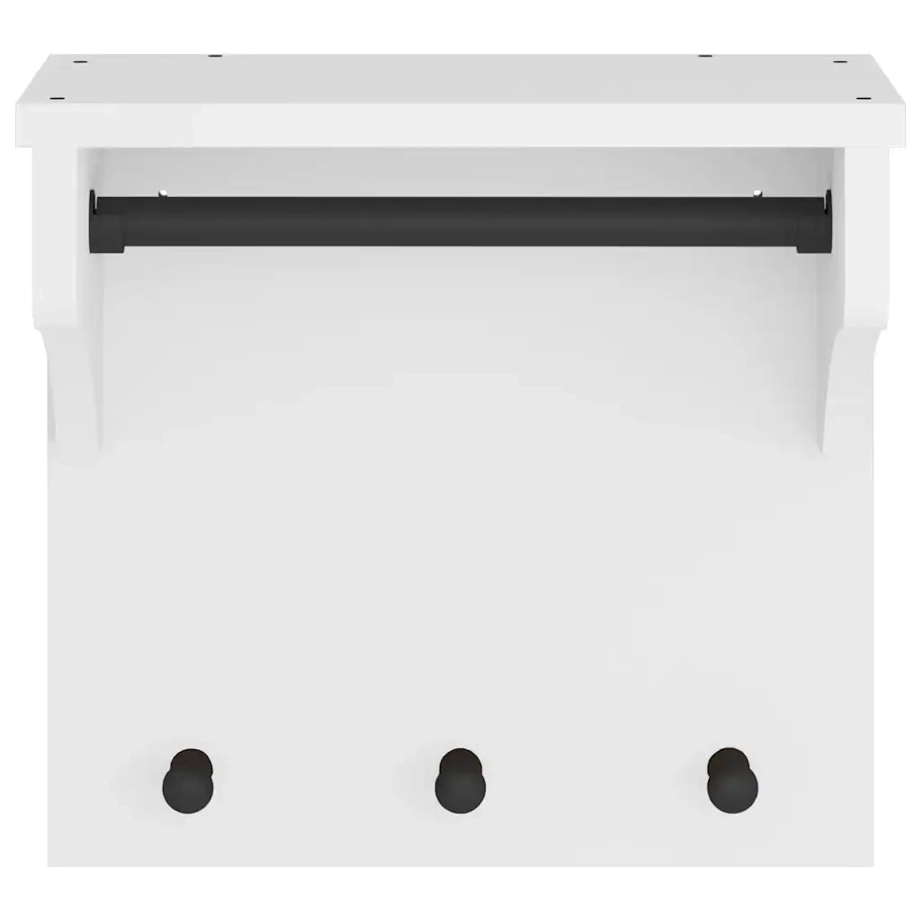 Appendiabiti da Parete SANDNES Bianco 43x30x42 cm Legno di Pino CFW6693875