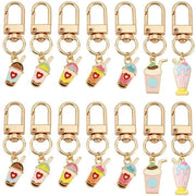 Set di 14 Chiavi a Forma di Tazza di Latte in 7 Stili