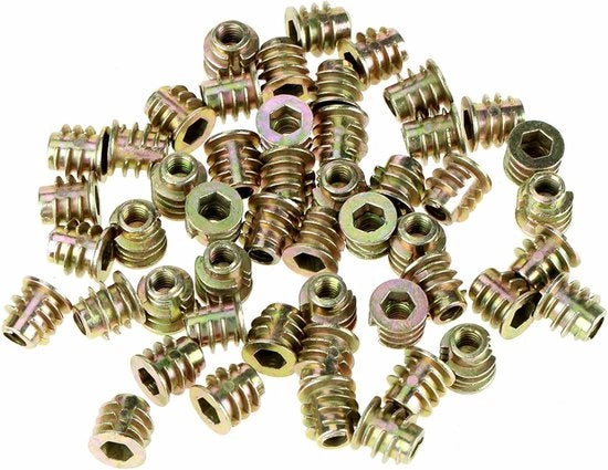 Viti a sfera plus per legno, set di viti a sfera M4 x 8 mm, contenente 8 mm, viti a sfera a ingranaggio M4 x 10, Argento.