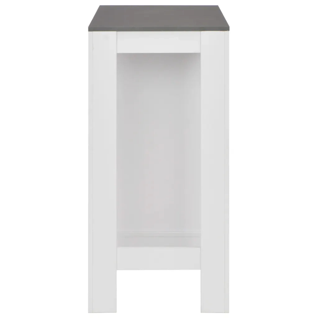 Tavolo da Bar con Ripiano Bianco 110x50x103 cm cod mxl 29860